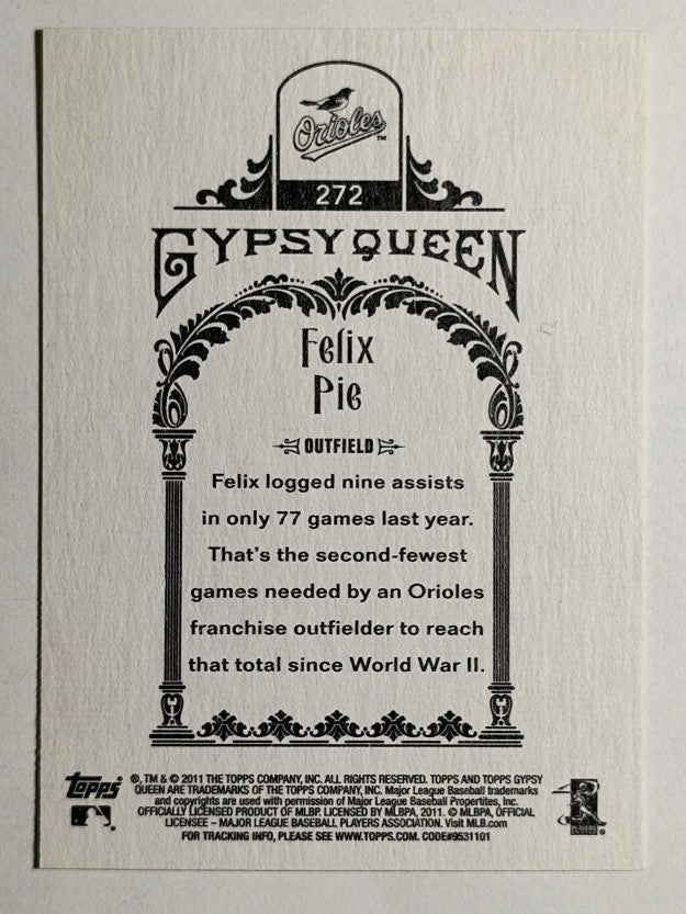 2011 Topps Gypsy Queen #272 Felix Pie