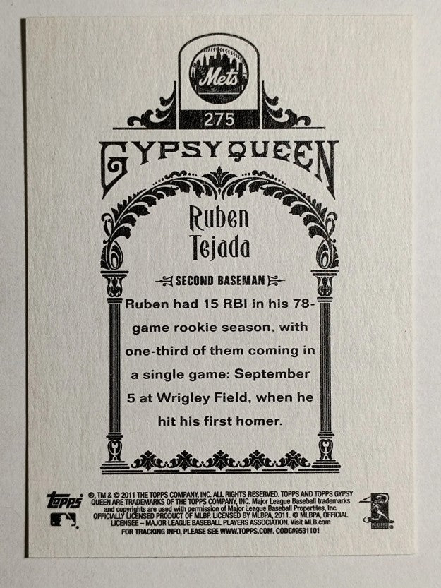 2011 Topps Gypsy Queen #275 Ruben Tejada