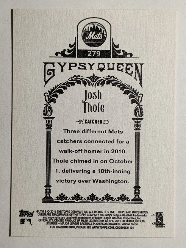 2011 Topps Gypsy Queen #279 Josh Thole