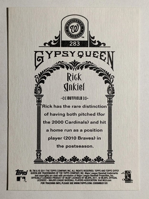 2011 Topps Gypsy Queen #283 Rick Ankiel