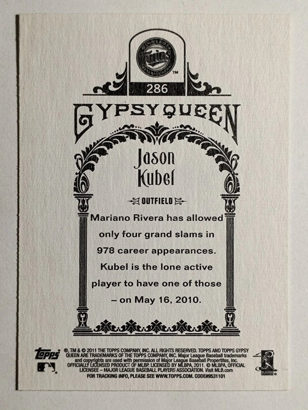 2011 Topps Gypsy Queen #286 Jason Kubel