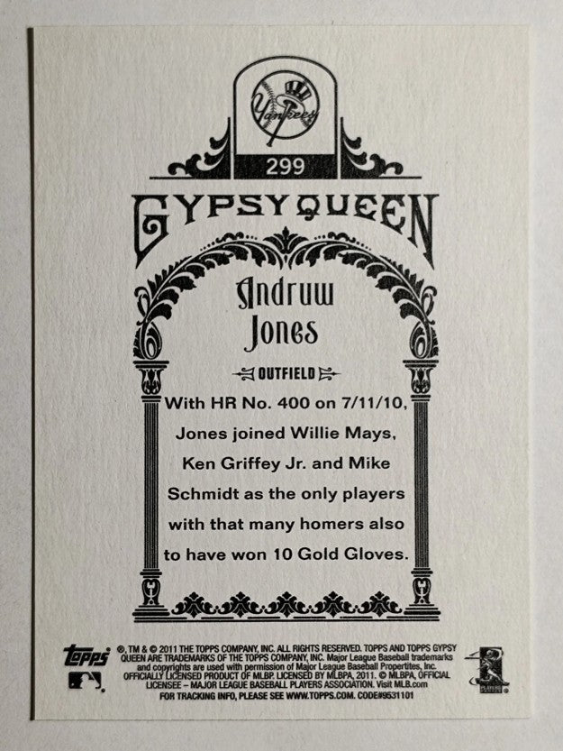 2011 Topps Gypsy Queen #299 Andruw Jones