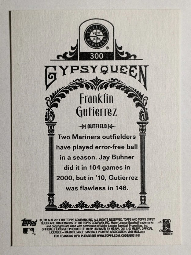 2011 Topps Gypsy Queen #300 Franklin Gutierrez