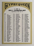 2011 Topps Gypsy Queen Checklists #1 1-194