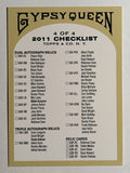 2011 Topps Gypsy Queen Checklists #4 Inserts