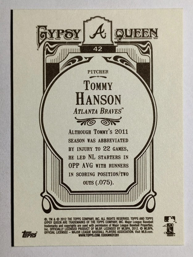 2012 Topps Gypsy Queen #42 Tommy Hanson