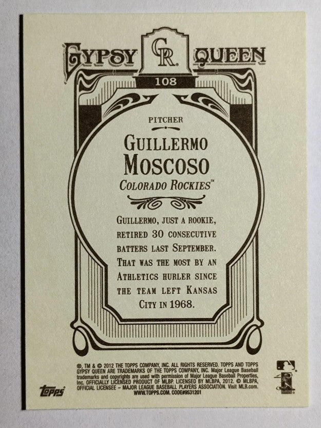 2012 Topps Gypsy Queen #108 Guillermo Moscoso