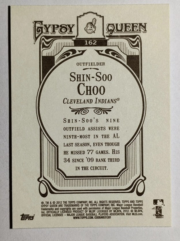 2012 Topps Gypsy Queen #162 Shin-Soo Choo