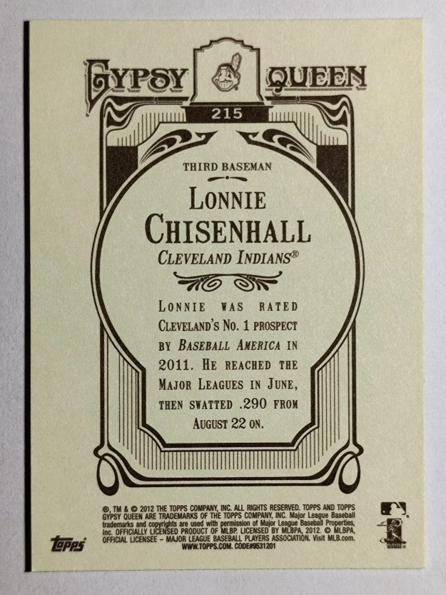 2012 Topps Gypsy Queen #215 Lonnie Chisenhall