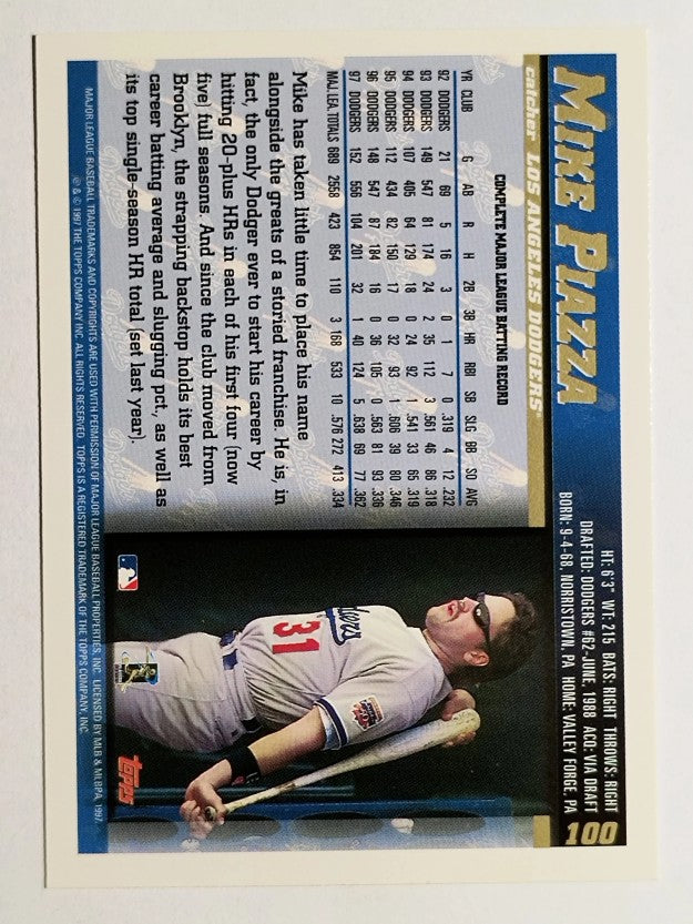 1998 Topps #100 Mike Piazza