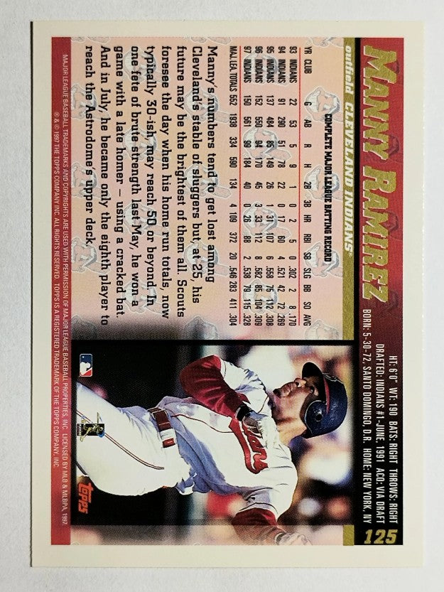 1998 Topps #125 Manny Ramirez