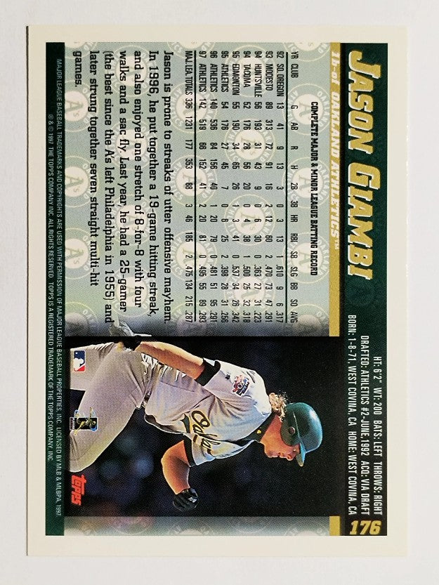 1998 Topps #176 Jason Giambi