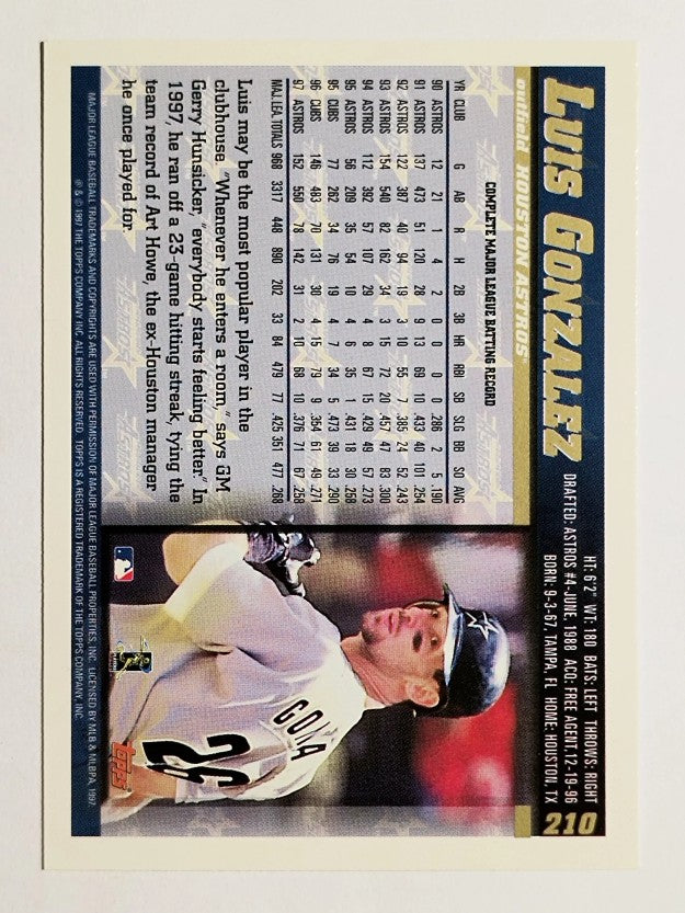 1998 Topps #210 Luis Gonzalez