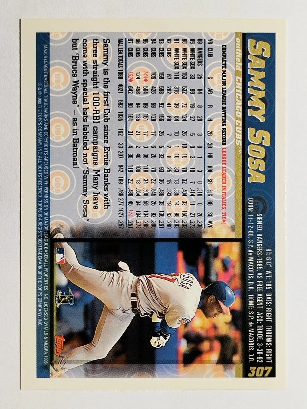 1998 Topps #307 Sammy Sosa