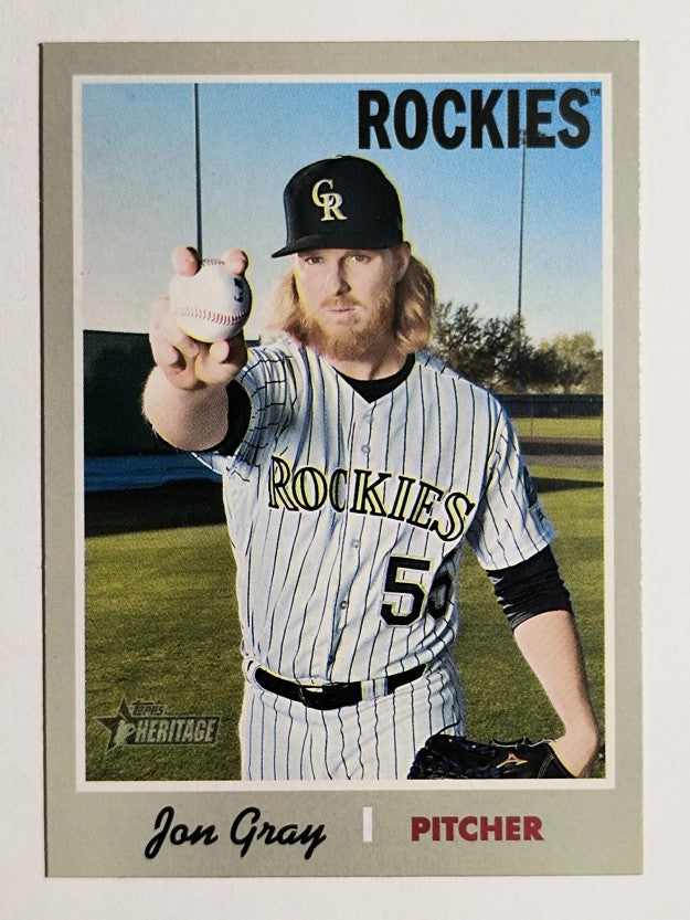 2019 Topps Heritage #255 Jon Gray