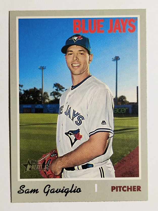 2019 Topps Heritage #515 Sam Gaviglio