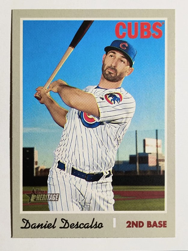 2019 Topps Heritage #586 Daniel Descalso