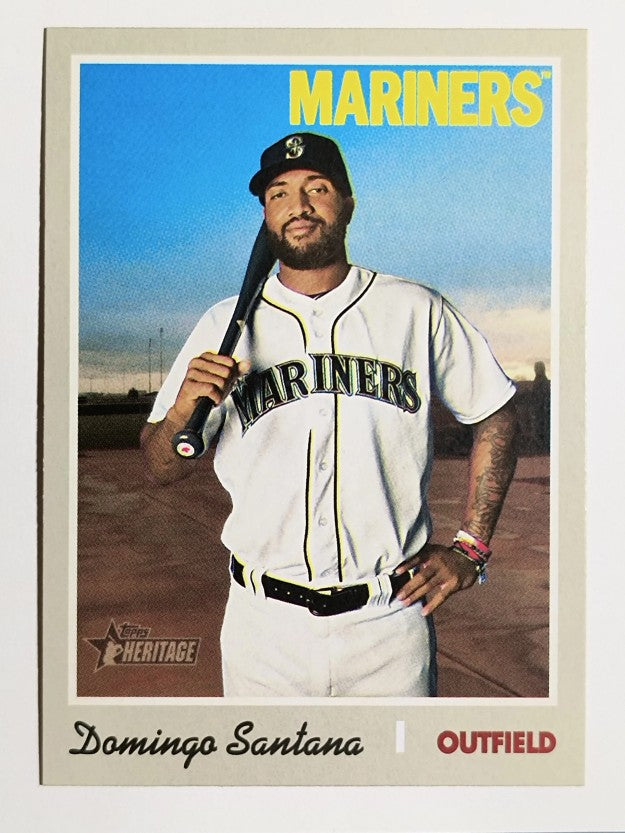 2019 Topps Heritage #606 Domingo Santana