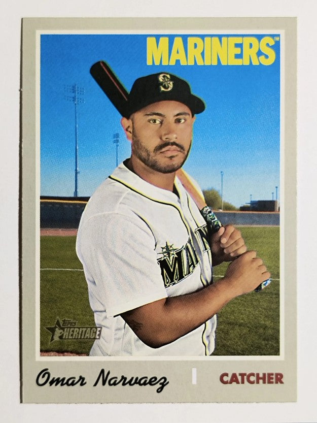 2019 Topps Heritage #607 Omar Narvaez