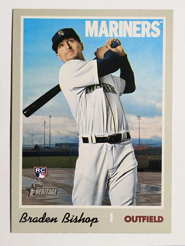 2019 Topps Heritage #608 Braden Bishop RC