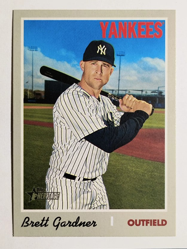 2019 Topps Heritage #663 Brett Gardner