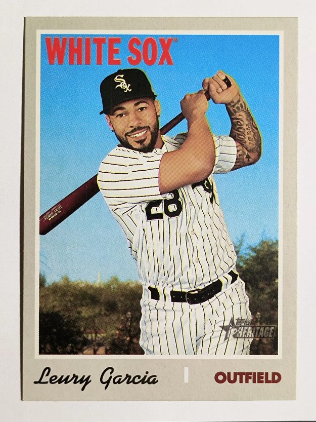 2019 Topps Heritage #668 Leury Garcia