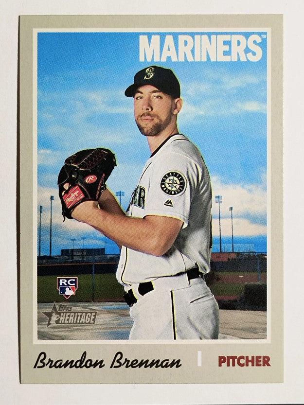 2019 Topps Heritage #672 Brandon Brennan RC