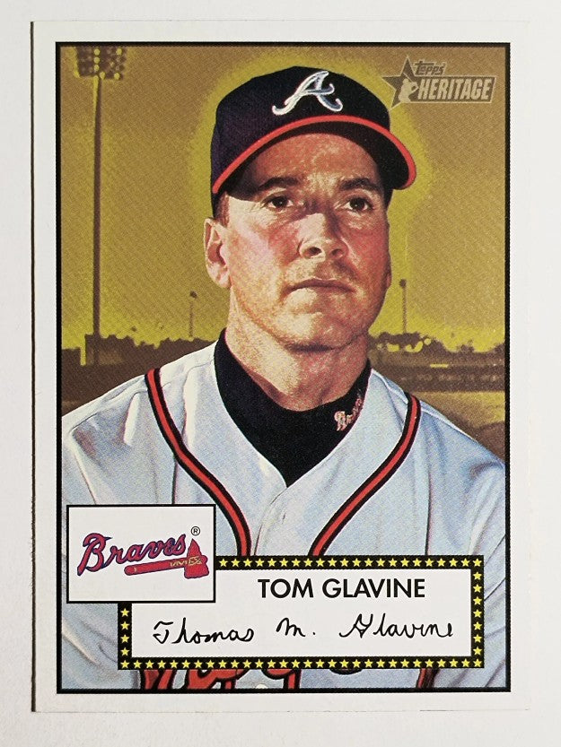 2001 Topps Heritage #33 Tom Glavine Black