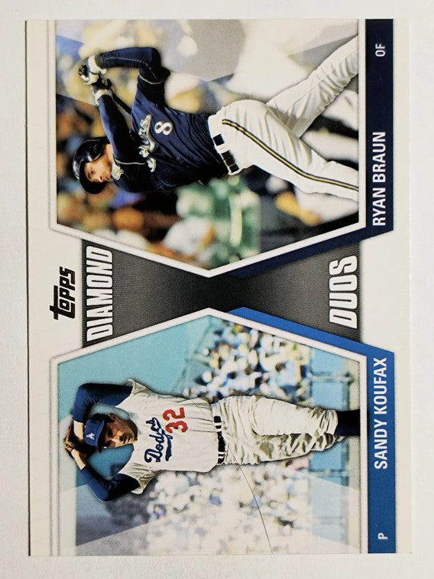 2011 Topps Update Diamond Duos #DD30 Sandy Koufax/Ryan Braun