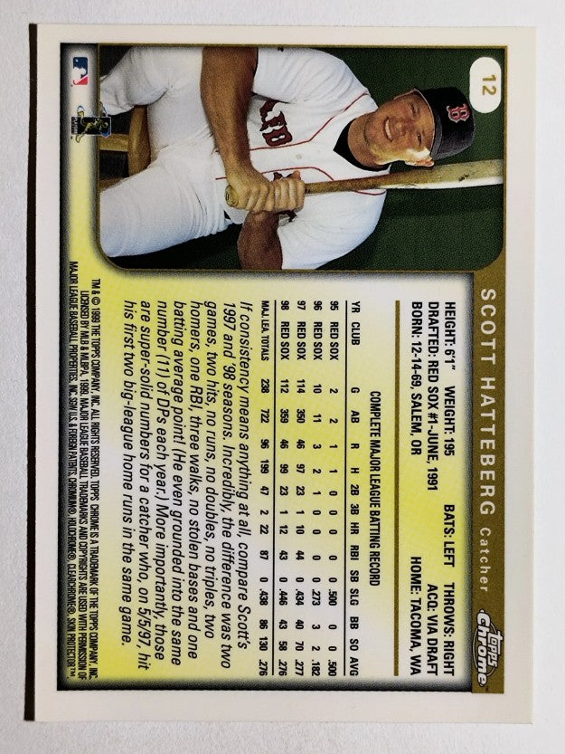 1999 Topps Chrome #12 Scott Hatteberg