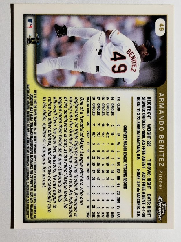 1999 Topps Chrome #46 Armando Benitez
