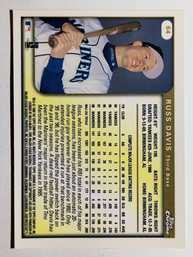1999 Topps Chrome #64 Russ Davis
