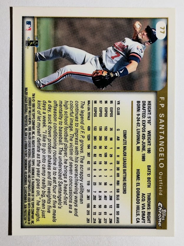 1999 Topps Chrome #77 F.P. Santangelo