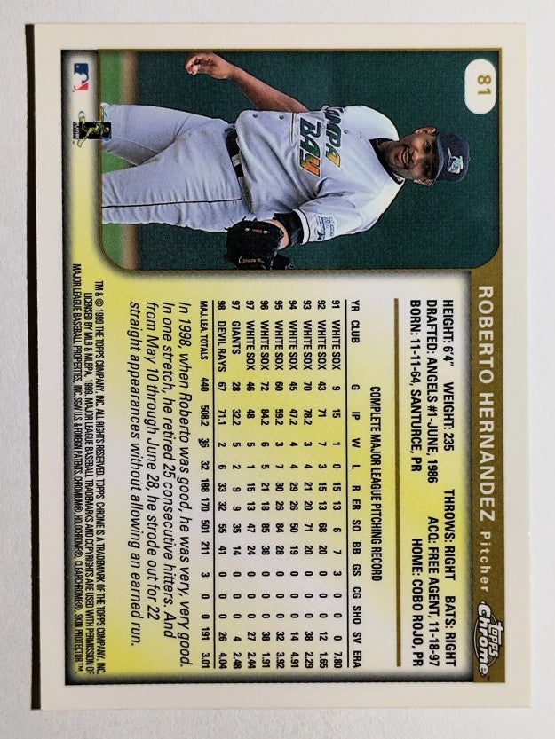 1999 Topps Chrome #81 Roberto Hernandez