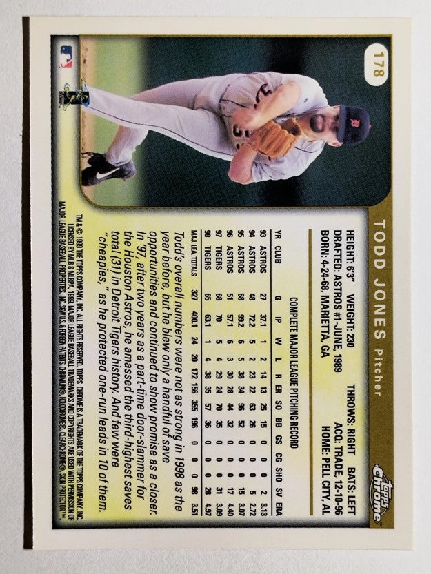 1999 Topps Chrome #178 Todd Jones