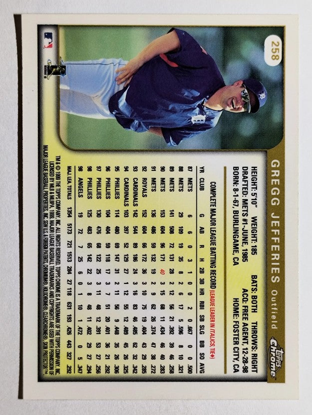 1999 Topps Chrome #258 Gregg Jefferies