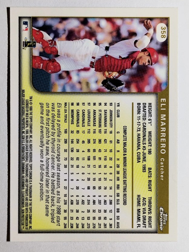 1999 Topps Chrome #358 Eli Marrero