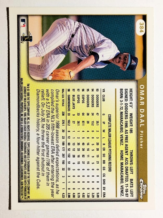 1999 Topps Chrome #384 Omar Daal