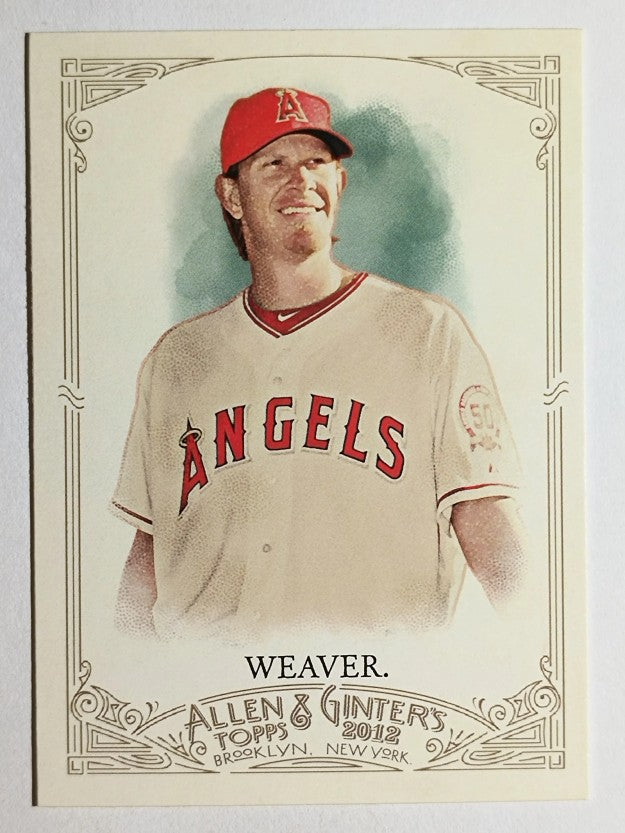 2012 Topps Allen and Ginter #124 Jered Weaver