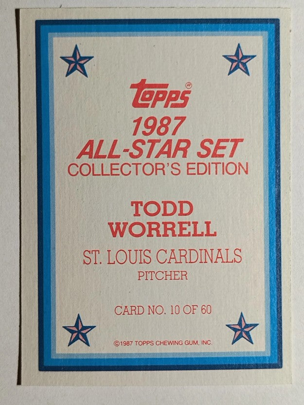 1987 Topps Glossy Send-Ins #10 Todd Worrell