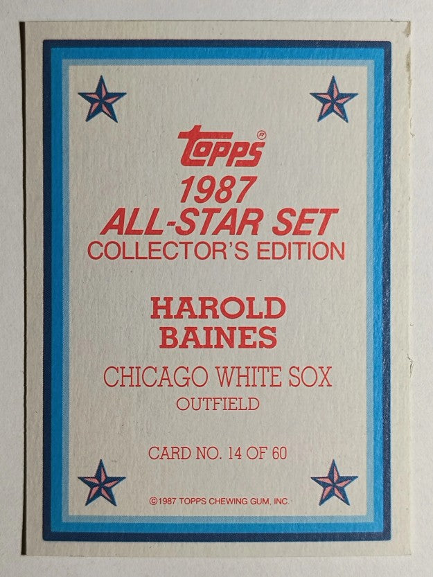 1987 Topps Glossy Send-Ins #14 Harold Baines