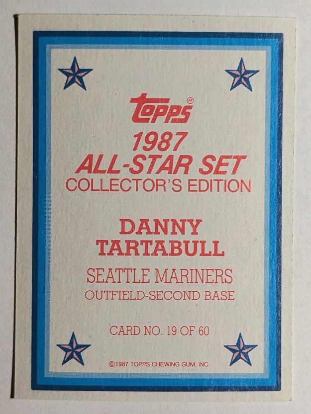 1987 Topps Glossy Send-Ins #19 Danny Tartabull