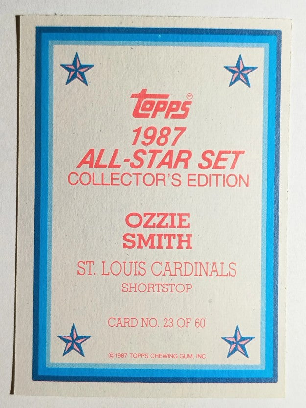 1987 Topps Glossy Send-Ins #23 Ozzie Smith