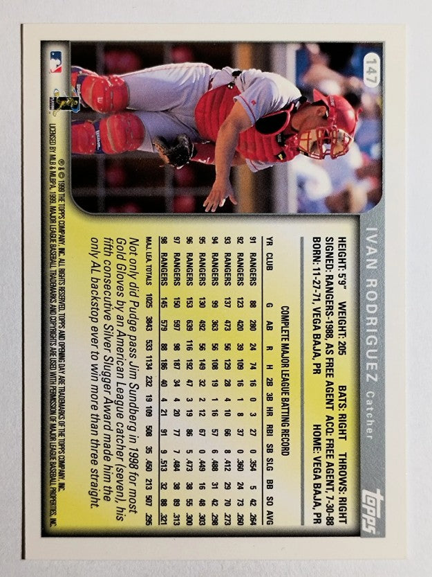 1999 Topps Opening Day #147 Ivan Rodriguez