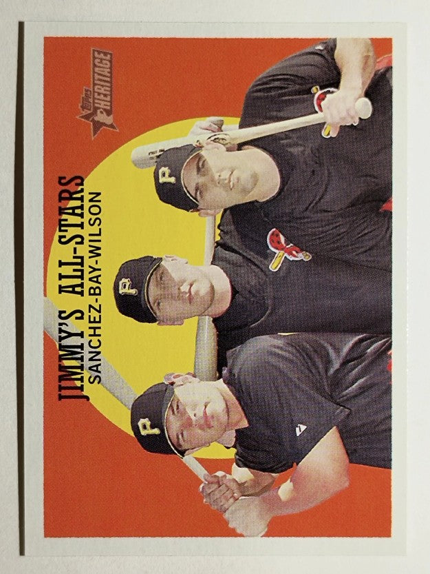 2008 Topps Heritage #17 Jack Wilson/Jason Bay/Freddy Sanchez