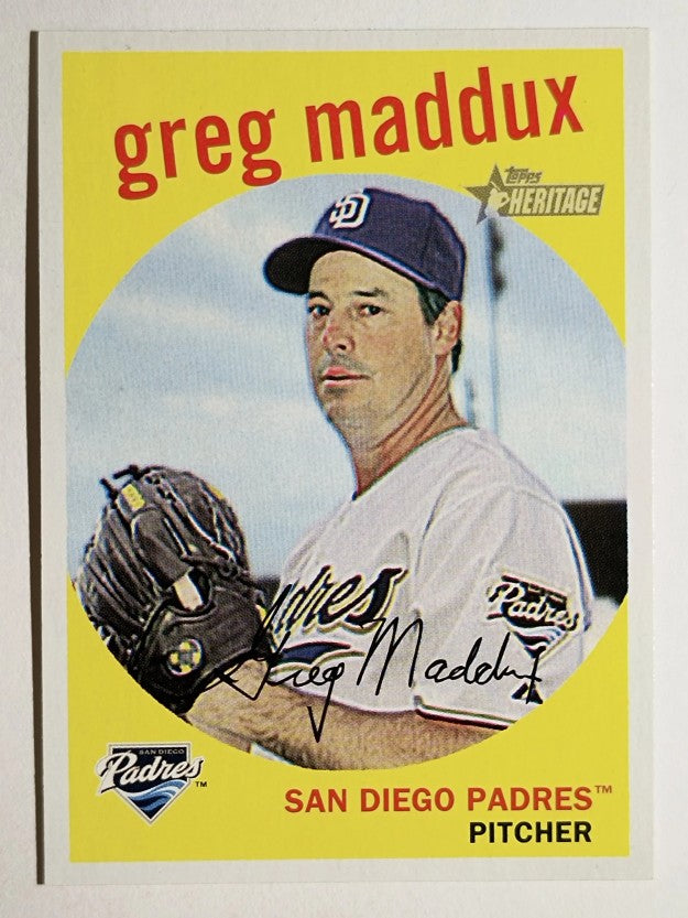 2008 Topps Heritage #27 Greg Maddux