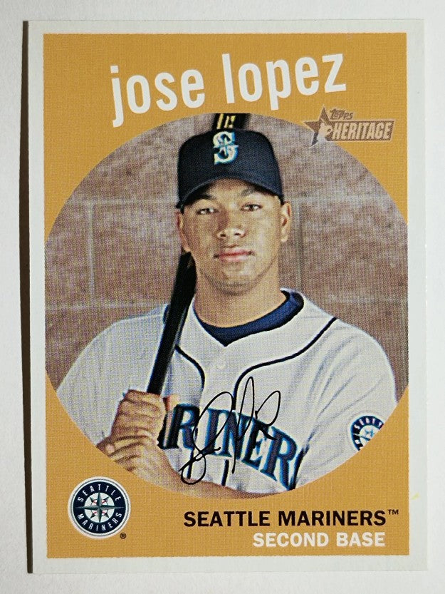 2008 Topps Heritage #33 Jose Lopez