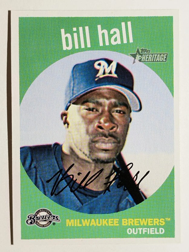 2008 Topps Heritage #49 Bill Hall GB SP