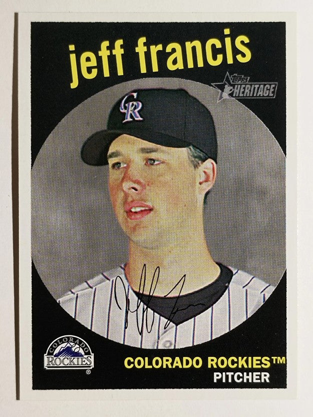 2008 Topps Heritage #56 Jeff Francis