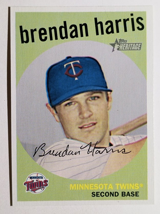 2008 Topps Heritage #61 Brendan Harris GB SP